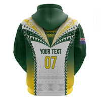 Cook Islands Rugby Custom Zip Hoodie Kuki's Aitu Champions - Polynesian Pride