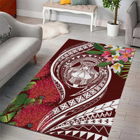 Aloha Hawaii Big Island Area Rug Ohia Lehua Wahine
