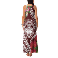 Aloha Hawaii Big Island Family Matching Tank Maxi Dress and Hawaiian Shirt Ohia Lehua Wahine