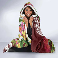 Aloha Hawaii Big Island Hooded Blanket Ohia Lehua Wahine