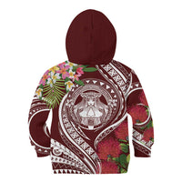 Aloha Hawaii Big Island Kid Hoodie Ohia Lehua Wahine