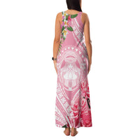 Aloha Hawaii Maui Family Matching Tank Maxi Dress and Hawaiian Shirt Goddess Lokelani Rose