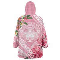 Aloha Hawaii Maui Wearable Blanket Hoodie Goddess Lokelani Rose