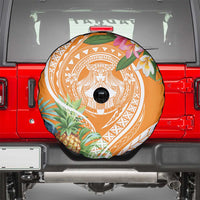 Aloha Hawaii Lanai Spare Tire Cover Frangipani Mix Pineapple