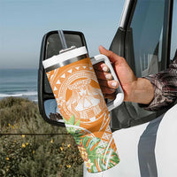 Aloha Hawaii Lanai Tumbler With Handle Frangipani Mix Pineapple