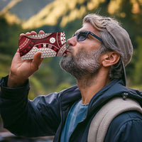 Bula Fiji Vintage 4 in 1 Can Cooler Tumbler Scarlet Masi Motifs