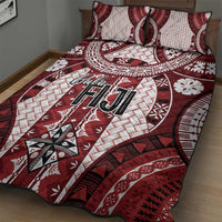 Bula Fiji Vintage Quilt Bed Set Scarlet Masi Motifs