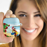 Have A Very Beach Christmas AirPods Case Parrot By Lehua Flower - Polynesian Pride
