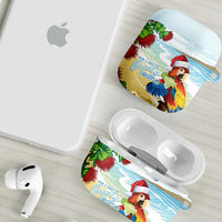 Have A Very Beach Christmas AirPods Case Parrot By Lehua Flower - Polynesian Pride