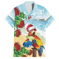 Have A Very Beach Christmas Family Matching Puletasi and Hawaiian Shirt Parrot By Lehua Flower LT7 Dad's Shirt - Short Sleeve Art - Polynesian Pride