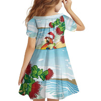 Have A Very Beach Christmas Family Matching Summer Maxi Dress and Hawaiian Shirt Parrot By Lehua Flower LT7 - Polynesian Pride