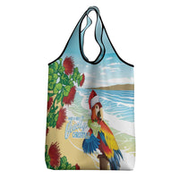 Have A Very Beach Christmas Grocery Bag Parrot By Lehua Flower - Polynesian Pride