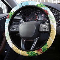 Have A Very Beach Christmas Steering Wheel Cover Parrot By Lehua Flower - Polynesian Pride