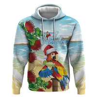 Have A Very Beach Christmas Zip Hoodie Parrot By Lehua Flower - Polynesian Pride