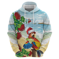 Have A Very Beach Christmas Zip Hoodie Parrot By Lehua Flower - Polynesian Pride