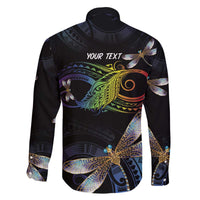 Personalised Polynesian Memorial Family Matching Off The Shoulder Long Sleeve Dress and Hawaiian Shirt Your Wings Were Ready But My Heart Was Not LT7 - Polynesian Pride