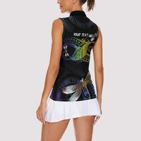 Personalised Polynesian Memorial Women Sleeveless Polo Shirt Your Wings Were Ready But My Heart Was Not LT7 - Polynesian Pride