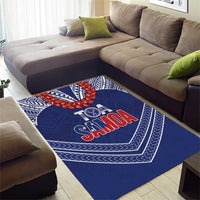 Toa Samoa Rugby Area Rug Ulafala Mix Nifo'oti - Polynesian Pride