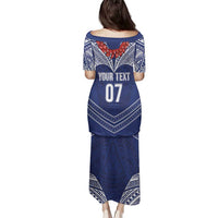 Toa Samoa Rugby Custom Family Matching Puletasi and Hawaiian Shirt Ulafala Mix Nifo'oti - Polynesian Pride