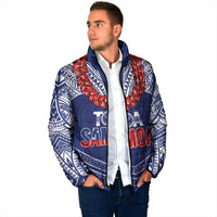 Toa Samoa Rugby Custom Padded Jacket Ulafala Mix Nifo'oti - Polynesian Pride