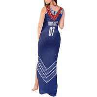 Toa Samoa Rugby Custom Tank Maxi Dress Ulafala Mix Nifo'oti - Polynesian Pride