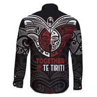 Maori Hongi Toitu Te Tiriti Family Matching Mermaid Dress and Hawaiian Shirt Tangata Tiriti Stand With Tangata Whenua