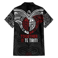 Maori Hongi Toitu Te Tiriti Family Matching Tank Maxi Dress and Hawaiian Shirt Tangata Tiriti Stand With Tangata Whenua