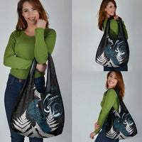 New Zealand Tui Bird Grocery Bag Maori Kowhaiwhai