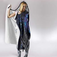 New Zealand Maori Matariki Hooded Blanket Tui Bird Galaxy