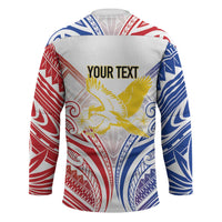 Philippines Tribal Sun Personalized Hockey Jersey Hunting Eagle