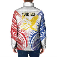 Philippines Tribal Sun Personalized Padded Jacket Hunting Eagle