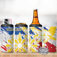 Personalized Filipino Sun and Stars 4 in 1 Can Cooler Tumbler Grunge Vibes