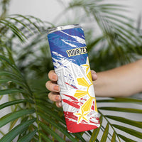 Personalized Filipino Sun and Stars Skinny Tumbler Grunge Vibes