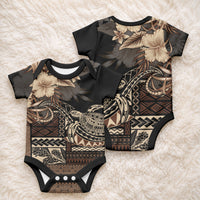 Vaiaso o le Gagana Samoa Baby Onesie Siapo Motif Black