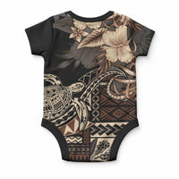 Vaiaso o le Gagana Samoa Baby Onesie Siapo Motif Black