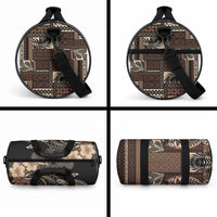 Vaiaso o le Gagana Samoa Duffle Bag Siapo Motif Black