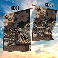 Vaiaso o le Gagana Samoa Garden Flag Siapo Motif Black