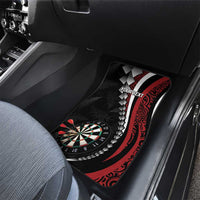 Personalized New Zealand Darts Car Mats Kowhaiwhai Whero Koiri - Manaia
