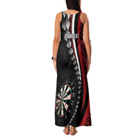 Personalized New Zealand Darts Family Matching Tank Maxi Dress and Hawaiian Shirt Kowhaiwhai Whero Koiri - Manaia