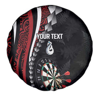 Personalized New Zealand Darts Spare Tire Cover Kowhaiwhai Whero Koiri - Manaia