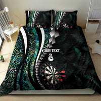 Personalized New Zealand Darts Bedding Set Paua Shell Koiri - Manaia