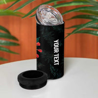 Personalized New Zealand Darts 4 in 1 Can Cooler Tumbler Paua Shell Koiri - Manaia