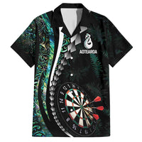 Personalized New Zealand Darts Family Matching Tank Maxi Dress and Hawaiian Shirt Paua Shell Koiri - Manaia