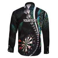 Personalized New Zealand Darts Family Matching Tank Maxi Dress and Hawaiian Shirt Paua Shell Koiri - Manaia
