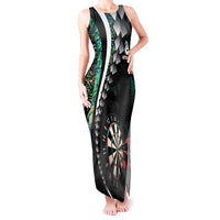 Personalized New Zealand Darts Tank Maxi Dress Paua Shell Koiri - Manaia