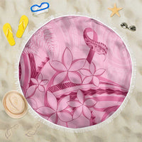 Aotearoa Maori Beach Blanket Pink Fern Ribbons - Polynesian Pride