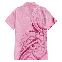 Aotearoa Maori Family Matching Long Sleeve Bodycon Dress and Hawaiian Shirt Pink Fern Ribbons LT7 - Polynesian Pride