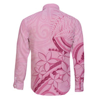Aotearoa Maori Family Matching Mermaid Dress and Hawaiian Shirt Pink Fern Ribbons LT7 - Polynesian Pride