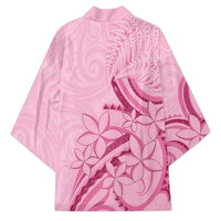Aotearoa Maori Kimono Pink Fern Ribbons - Polynesian Pride