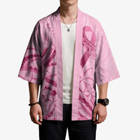 Aotearoa Maori Kimono Pink Fern Ribbons - Polynesian Pride